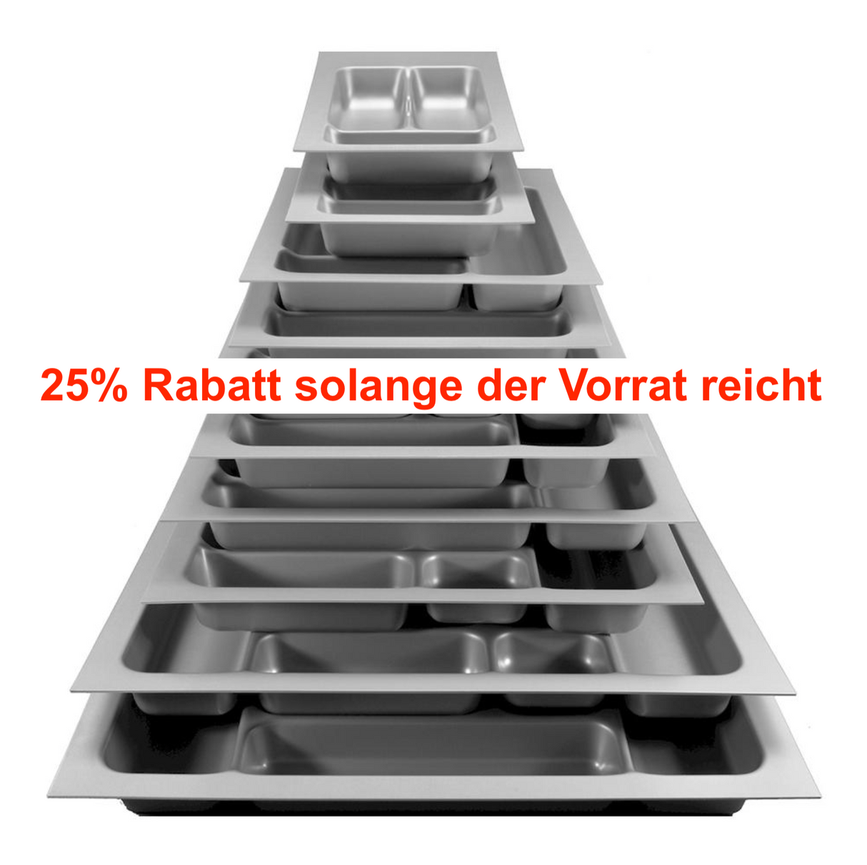 Zuschneidbarer Besteckeinsatz