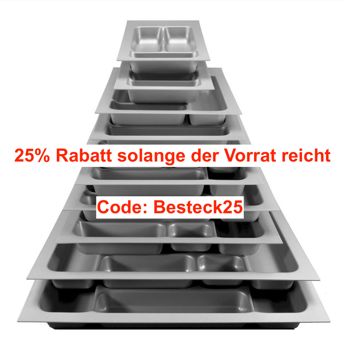 Zuschneidbarer Besteckeinsatz