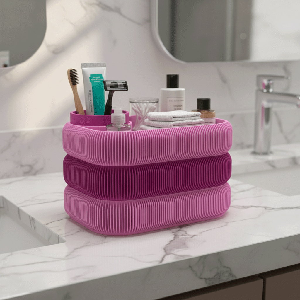 kosmetik aufbewahrung badezimmer stauraum 3D-Druck Organizer – farbenfroh & nachhaltig aus PLA+ – Stauraum