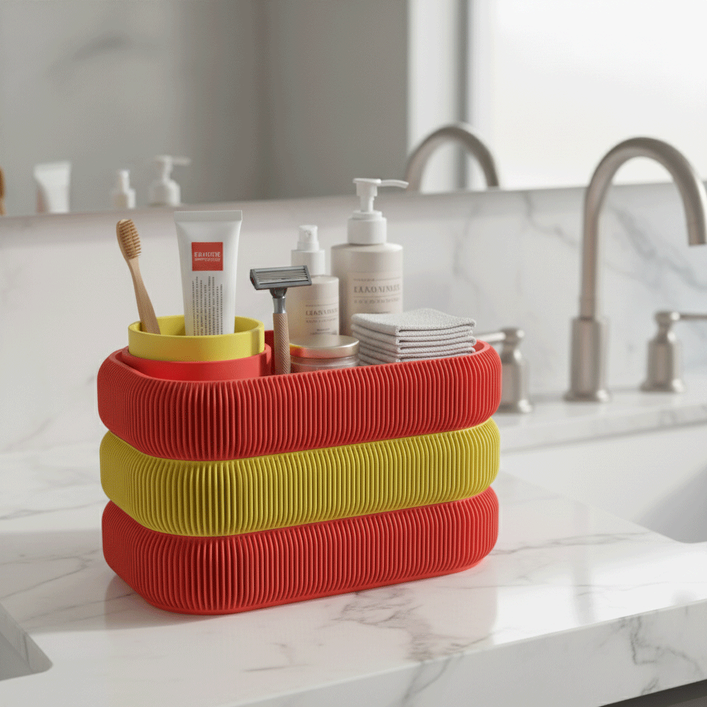 kosmetik aufbewahrung badezimmer stauraum 3D-Druck Organizer – farbenfroh & nachhaltig aus PLA+ – Stauraum