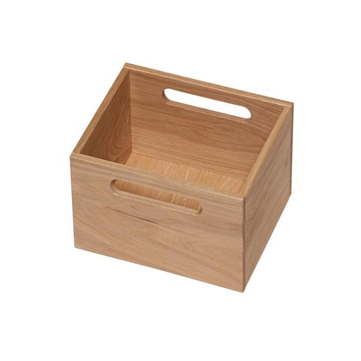 holzkasten aufbewahrung Organizer Holzbox aus Eiche massiv – Stauraum