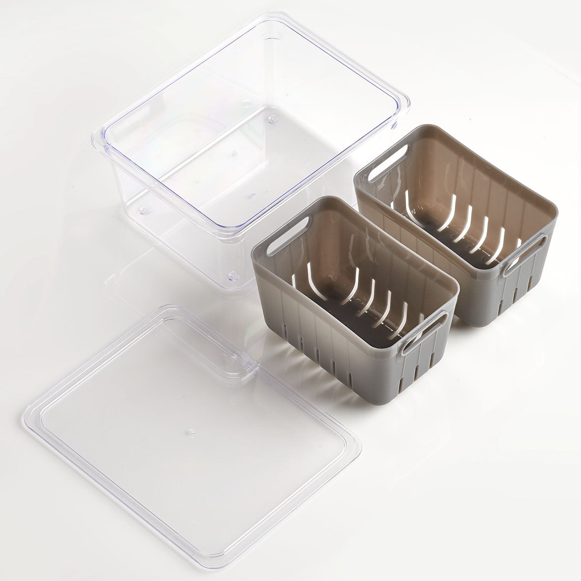Kühlschrank Aufbewahrungsbox 2-fach