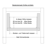 Zuschneidbarer Besteckeinsatz